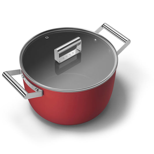 26cm Casserole Dish with Lid - Red