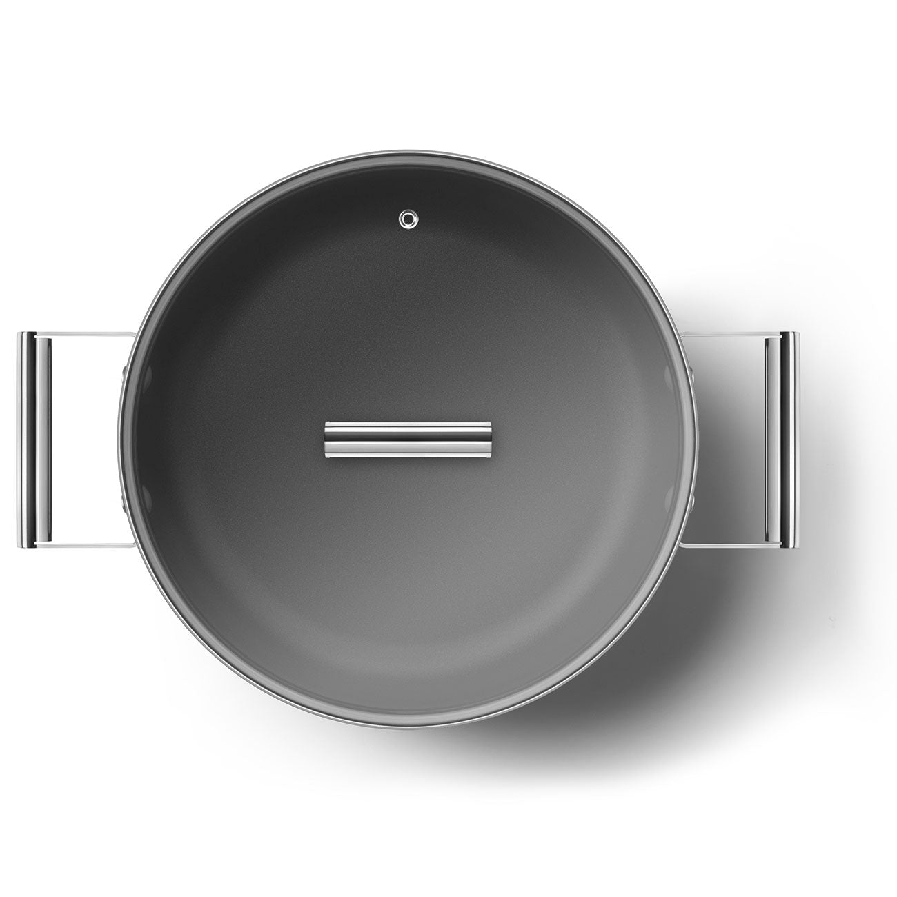 28cm Deep Skillet w/ Lid - Cream