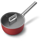 SMEG Sauce Pan with Lid 20cm (Red)