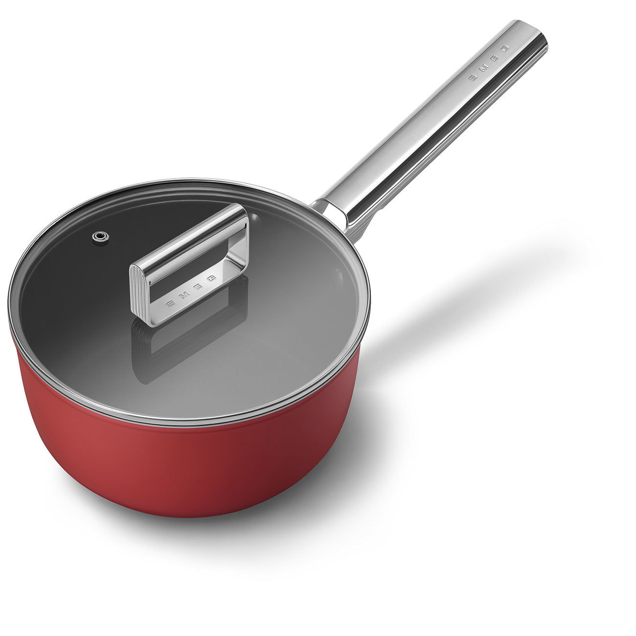 SMEG Sauce Pan with Lid 20cm (Red)