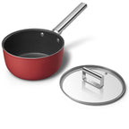 SMEG Sauce Pan with Lid 20cm (Red)