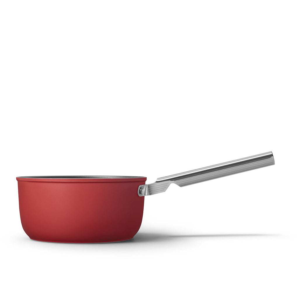 SMEG Sauce Pan with Lid 20cm (Red)