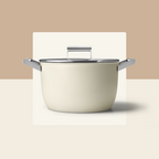SMEG Casserole with Lid 24cm (Cream)