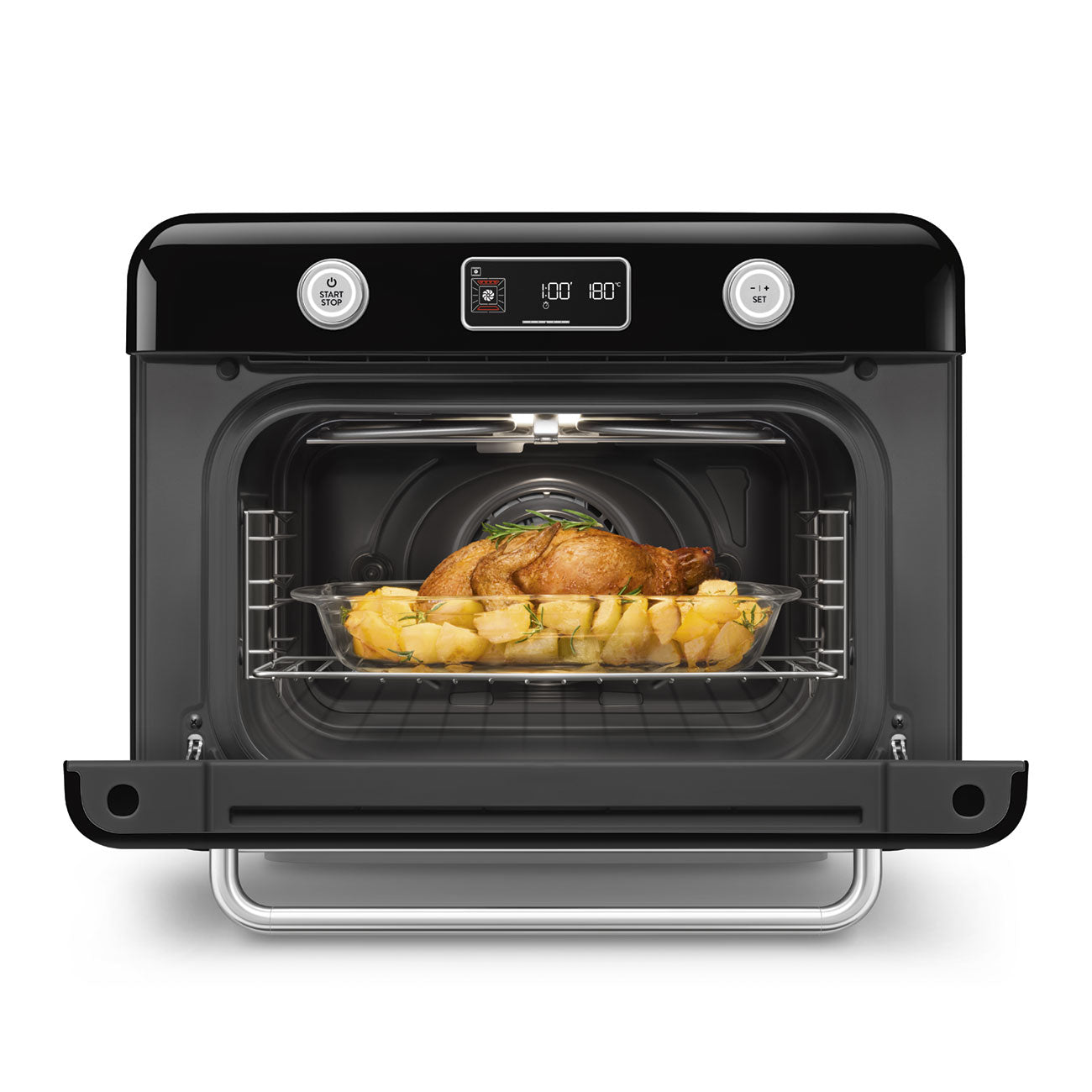 SMEG Combi Steam Oven with Air Fry (Black)