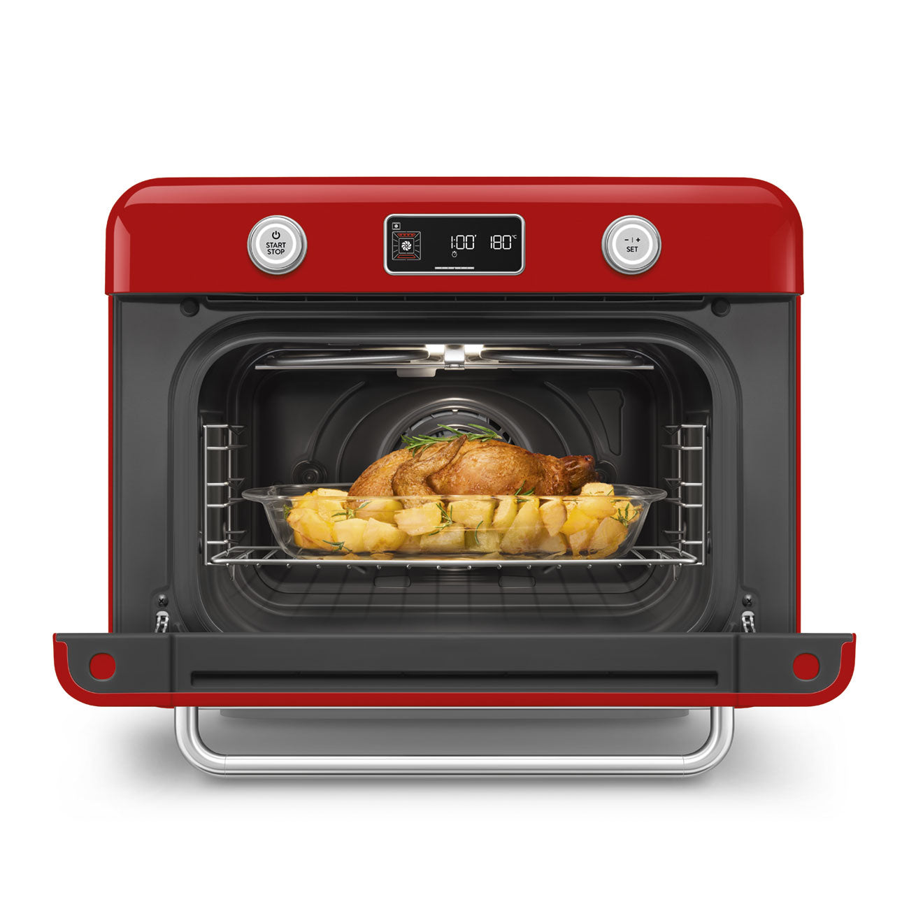 SMEG Combi Steam Oven with Air Fry (Red)