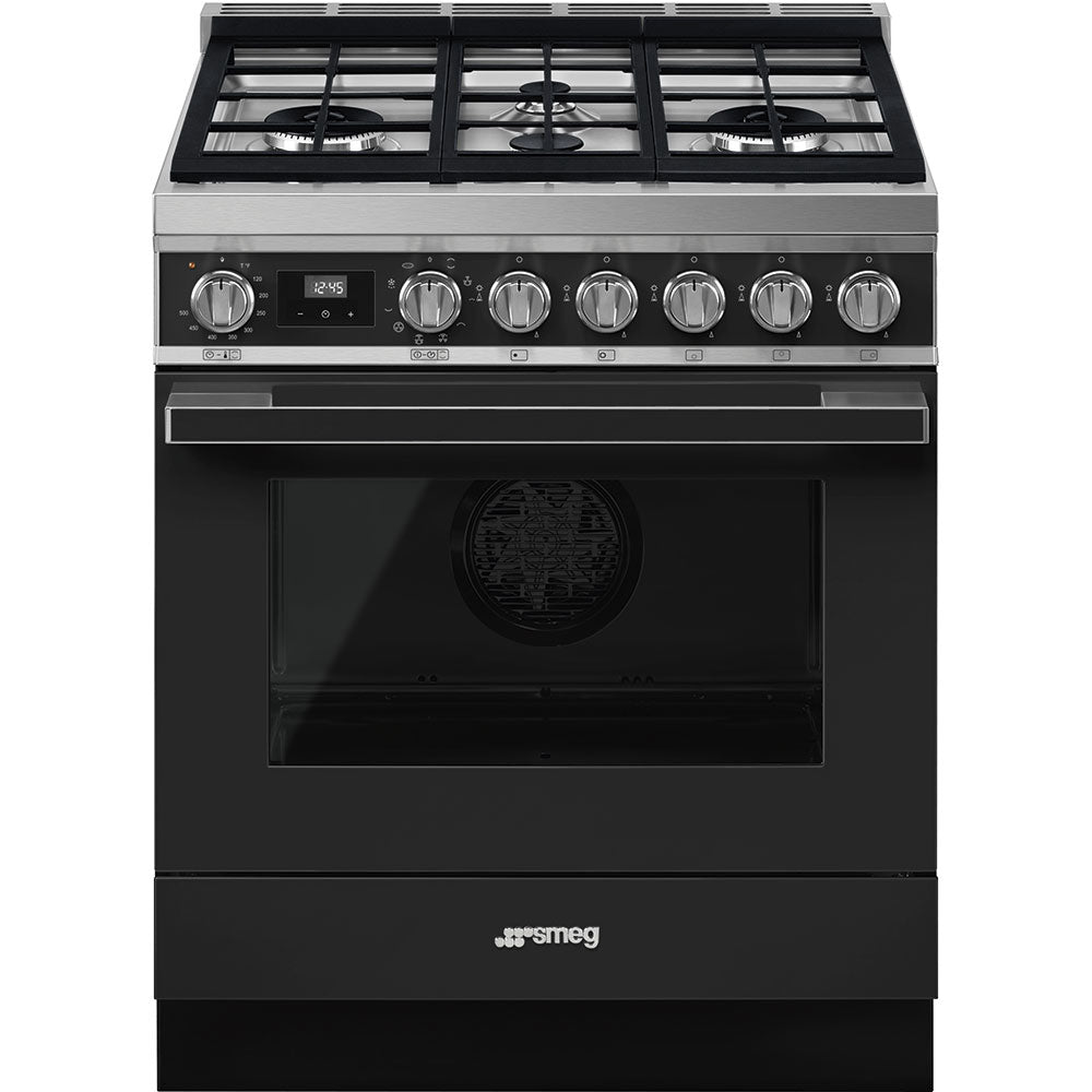 SMEG Portofino 30" Dual Fuel Range (Anthracite)