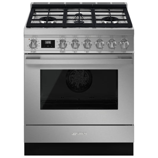 Portofino 30" Range - DUAL FUEL - Stainless Steel