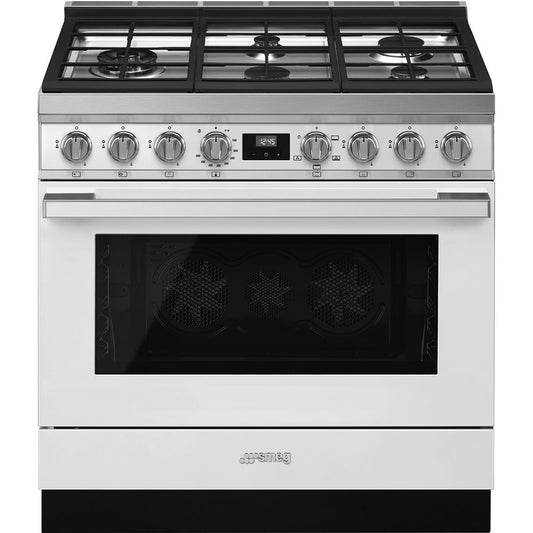 Portofino 36" Range - ALL GAS - White