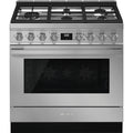 SMEG Portofino 36" All Gas Range (Stainless Steel)
