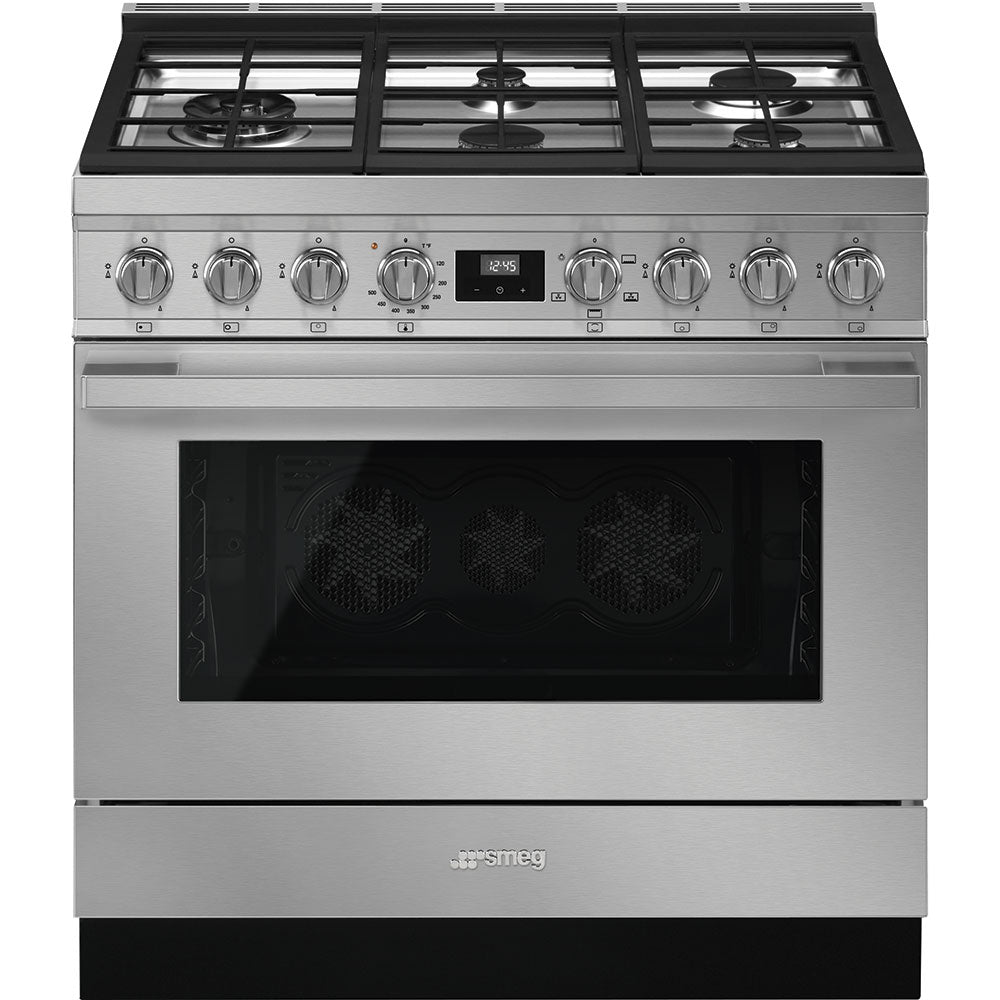 SMEG Portofino 36" All Gas Range (Stainless Steel)