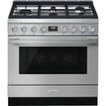 SMEG Portofino 36" Dual Fuel Range (Stainless Steel)