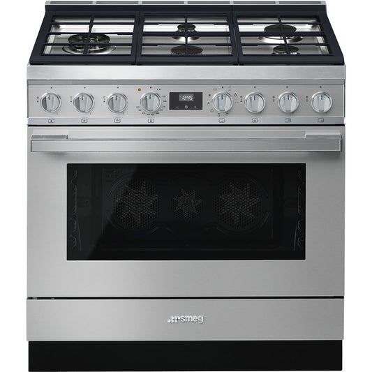 Portofino 36" Range - DUAL FUEL - Stainless Steel