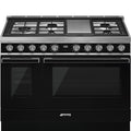 Portofino 48" Range - DUAL FUEL - Black