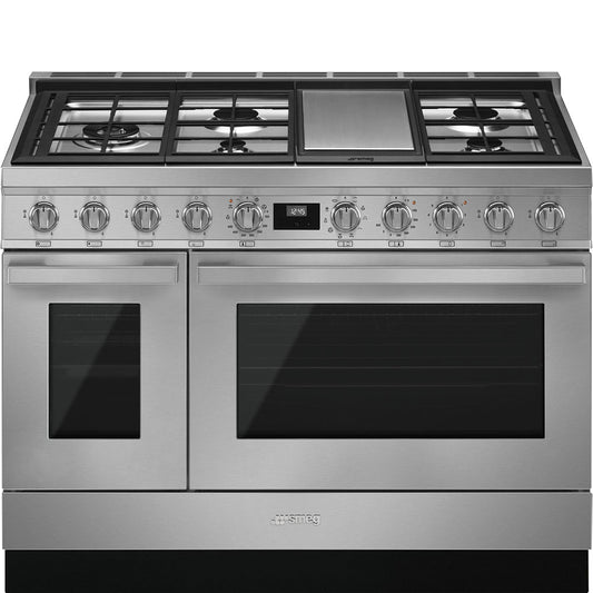 Portofino 48" Range - DUAL FUEL - Stainless Steel