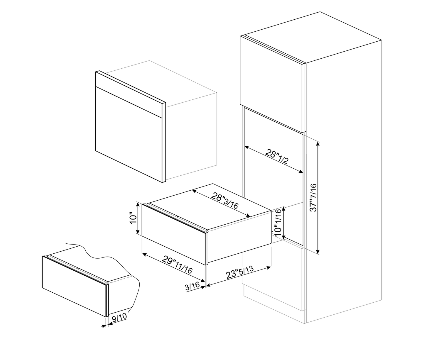 Linea 30" Warming Drawer