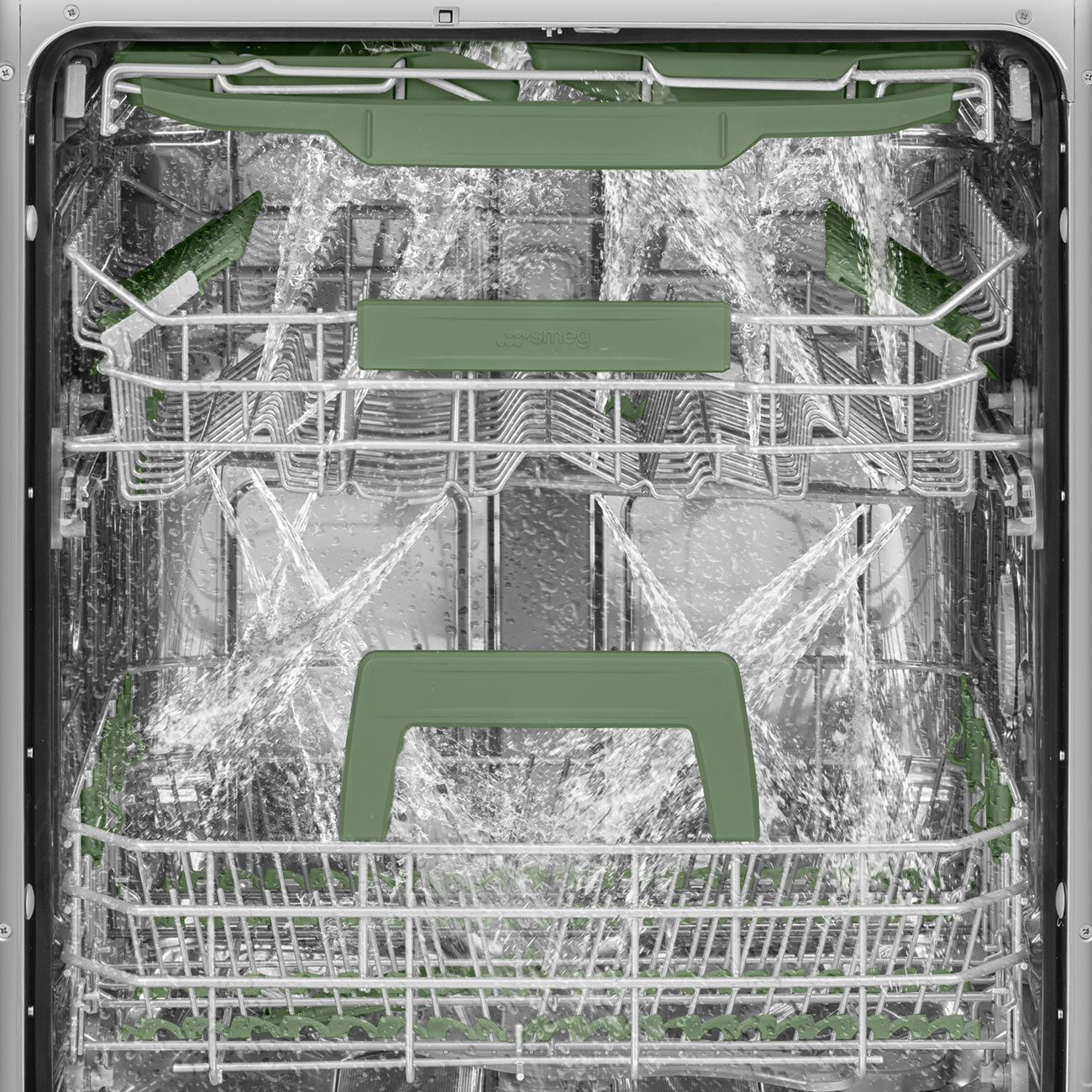 SMEG 24" Built in Dishwasher, 40 db, Single Aquastop, 15 Place Settings, Tall Tub