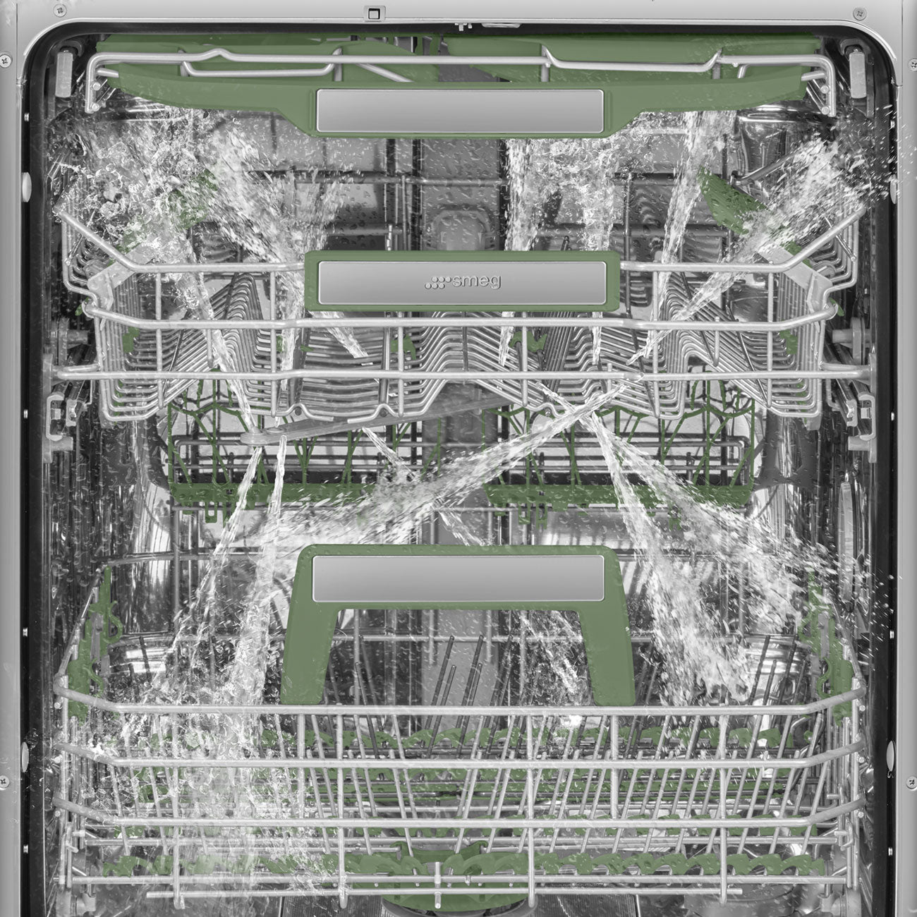 SMEG 24" Built in Dishwasher, 38 db, Total Aquastop, 16 Settings, Tall Tub