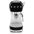 SMEG Manual Espresso Coffee Machine with Milk Frother (Black)