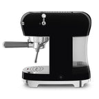 SMEG Manual Espresso Coffee Machine with Milk Frother (Black)