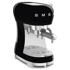 SMEG Manual Espresso Coffee Machine with Milk Frother (Black)