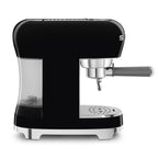 SMEG Manual Espresso Coffee Machine with Milk Frother (Black)
