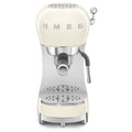 SMEG Manual Espresso Coffee Machine with Milk Frother (Cream)