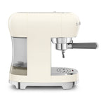 SMEG Manual Espresso Coffee Machine with Milk Frother (Cream)