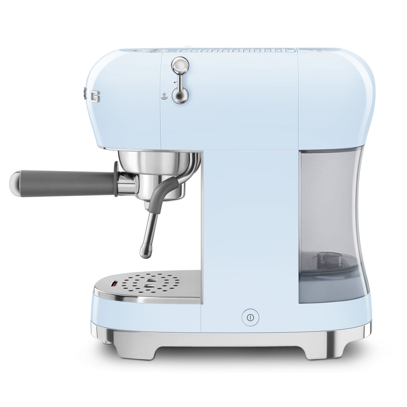 SMEG Manual Espresso Coffee Machine with Milk Frother (Pastel Blue)