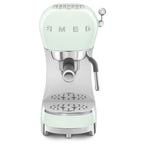 SMEG Manual Espresso Coffee Machine with Milk Frother (Pastel Green)