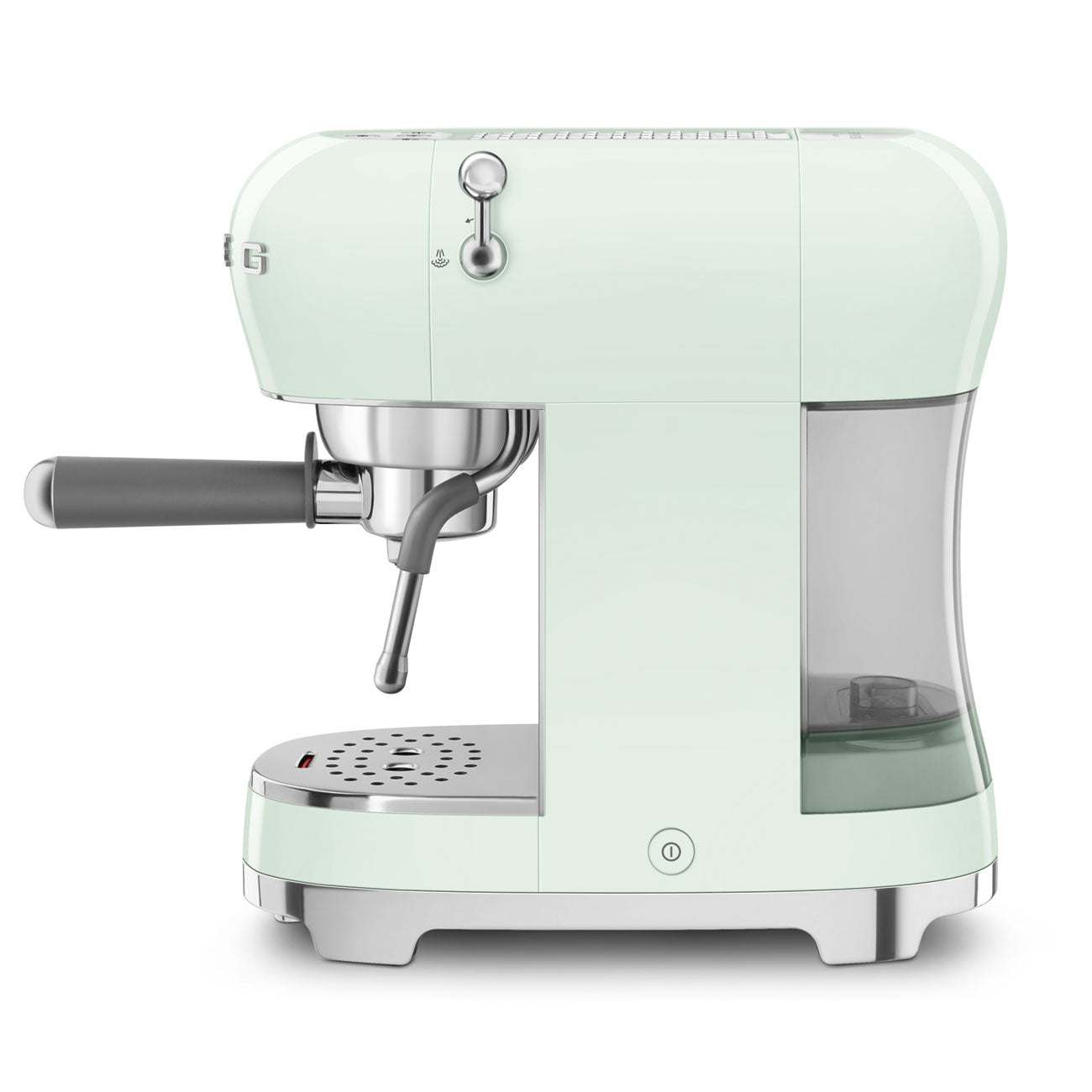 SMEG Manual Espresso Coffee Machine with Milk Frother (Pastel Green)