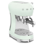 SMEG Manual Espresso Coffee Machine with Milk Frother (Pastel Green)