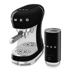 SMEG Barista Bundle - Espresso Machine + Milk Frother (Black)