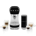 SMEG Barista Bundle - Espresso Machine + Milk Frother (Black)