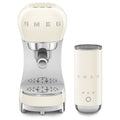 SMEG Barista Bundle - Espresso Machine + Milk Frother (Cream)