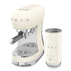 SMEG Barista Bundle - Espresso Machine + Milk Frother (Cream)