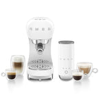 SMEG Barista Bundle - Espresso Machine + Milk Frother (Black)