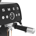 SMEG Manual Espresso Coffee Machine with Grinder (Black Matte)
