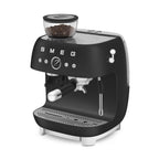 SMEG Manual Espresso Coffee Machine with Grinder (Black Matte)