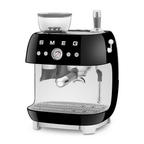 SMEG Manual Espresso Coffee Machine with Grinder (Black)