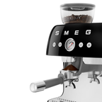 SMEG Manual Espresso Coffee Machine with Grinder (Black)