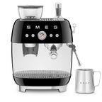 SMEG Manual Espresso Coffee Machine with Grinder (Black)
