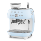 SMEG Manual Espresso Coffee Machine with Grinder (Pastel Blue)