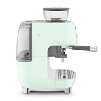 SMEG Manual Espresso Coffee Machine with Grinder (Pastel Green)