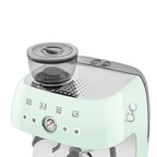 SMEG Manual Espresso Coffee Machine with Grinder (Pastel Green)