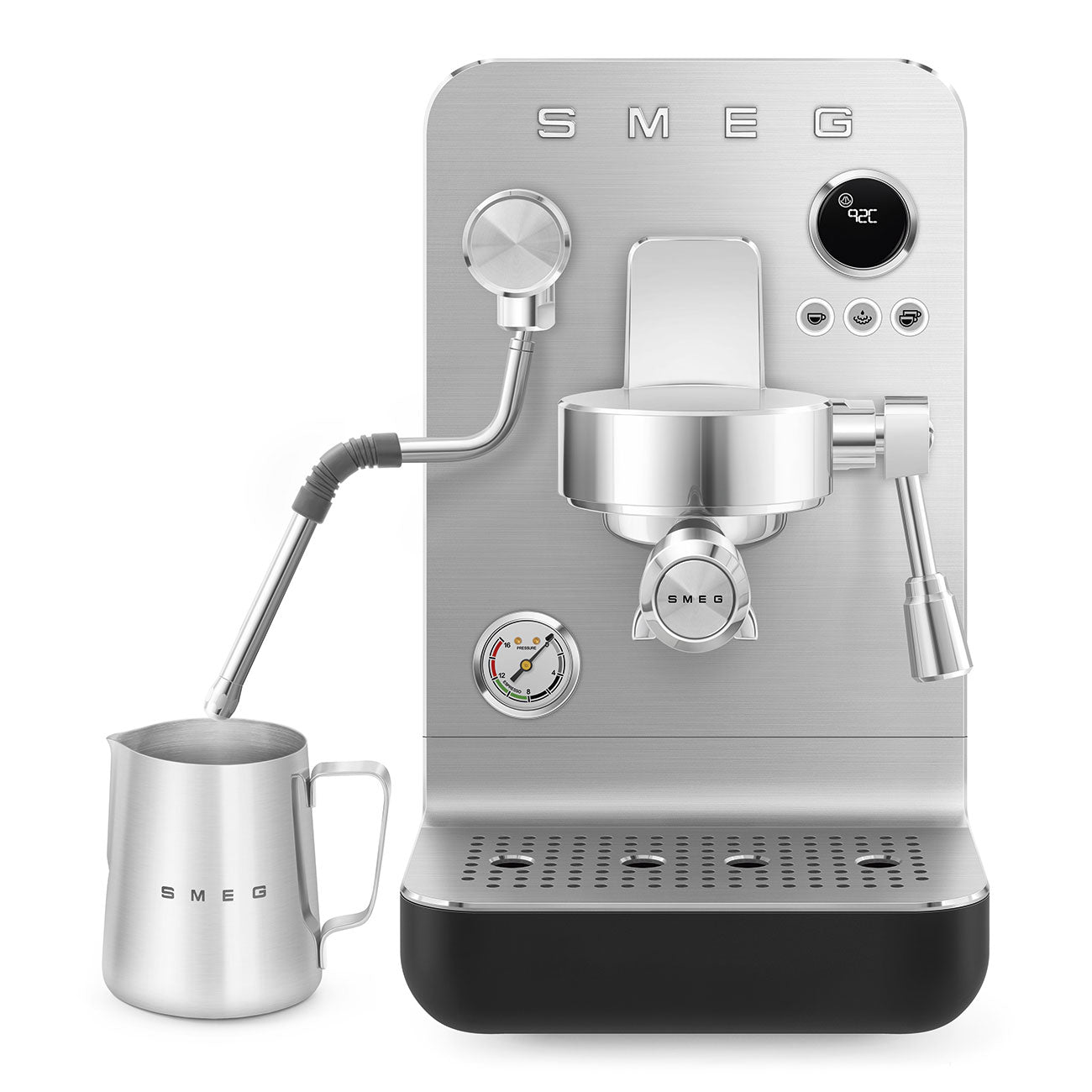 SMEG Mini Pro Manual Espresso Coffee Machine (Black Matte)