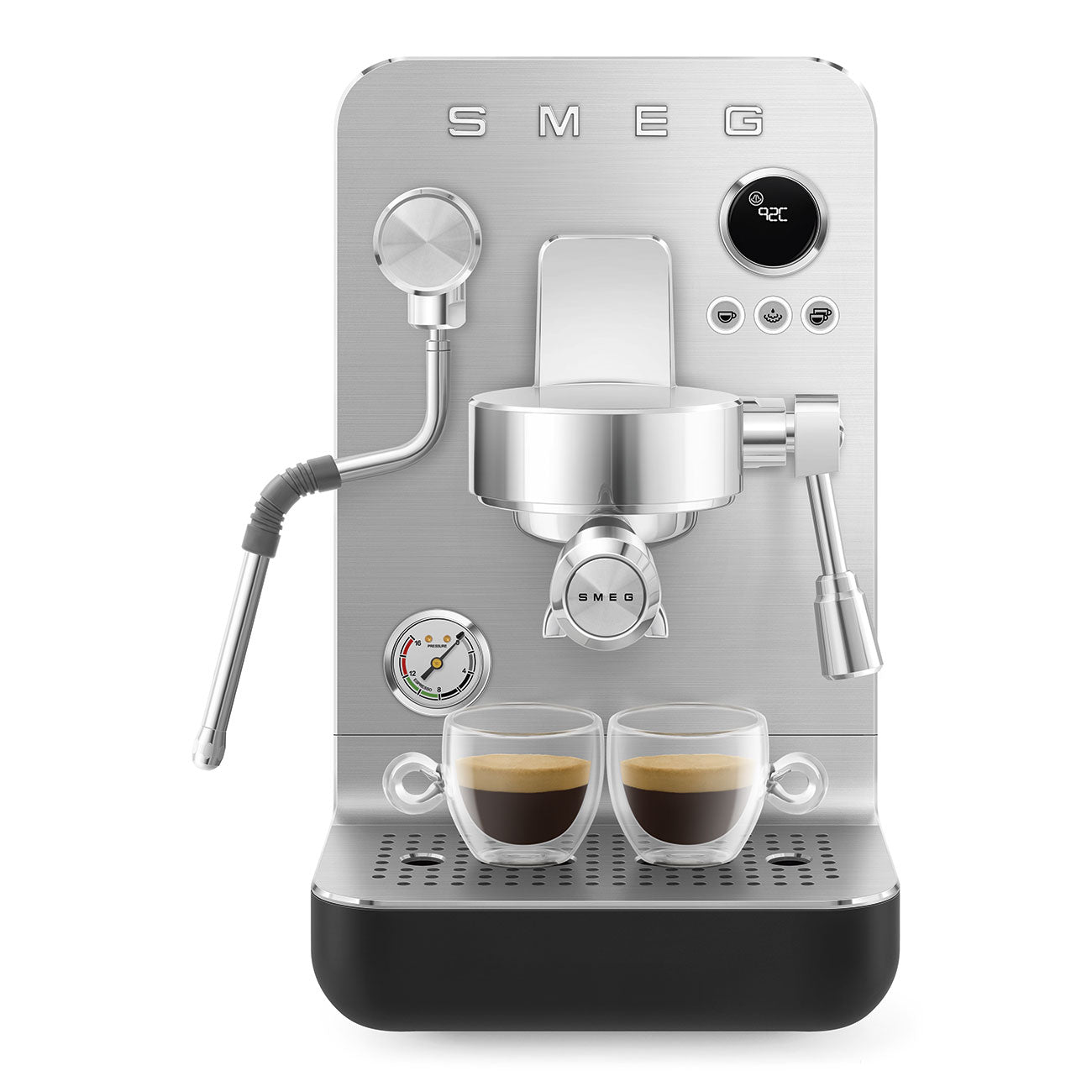SMEG Mini Pro Manual Espresso Coffee Machine (Black Matte)