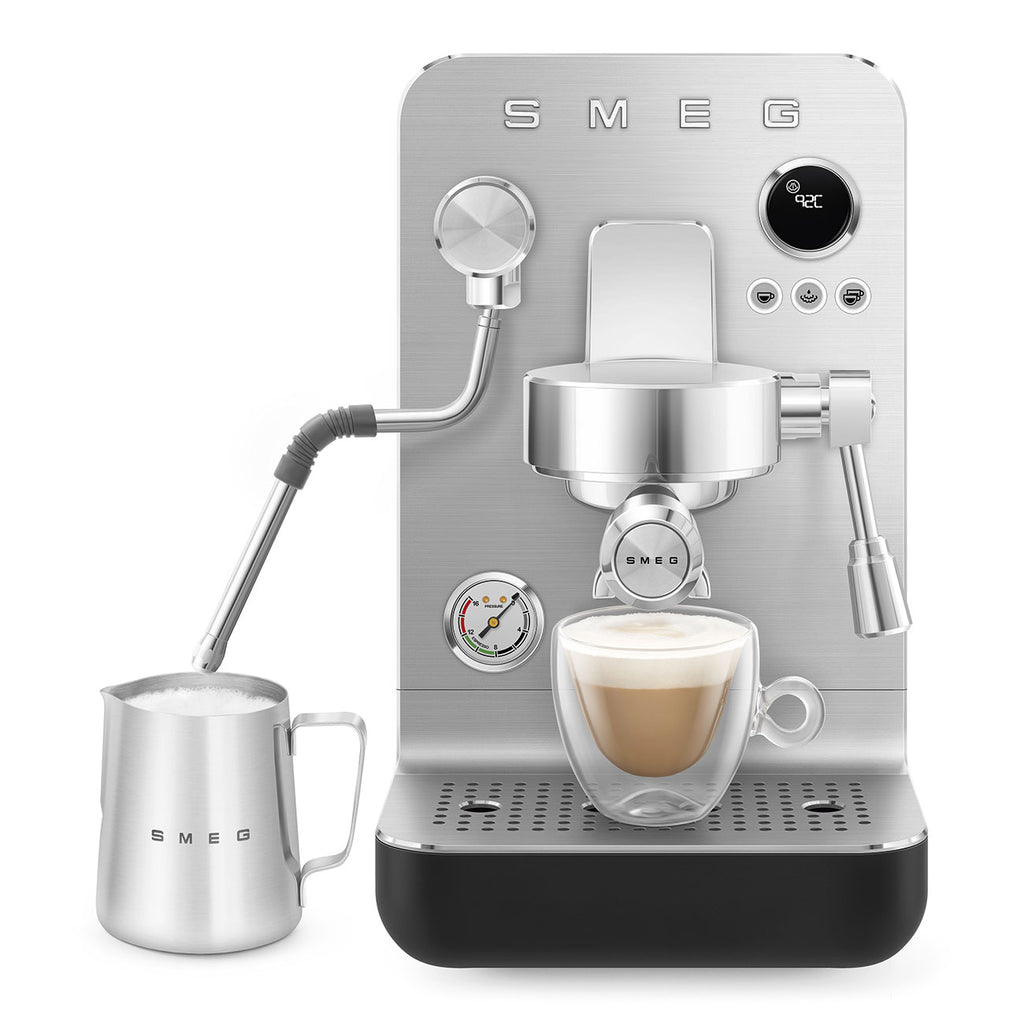 SMEG Mini Pro Manual Espresso Coffee Machine (Black Matte)