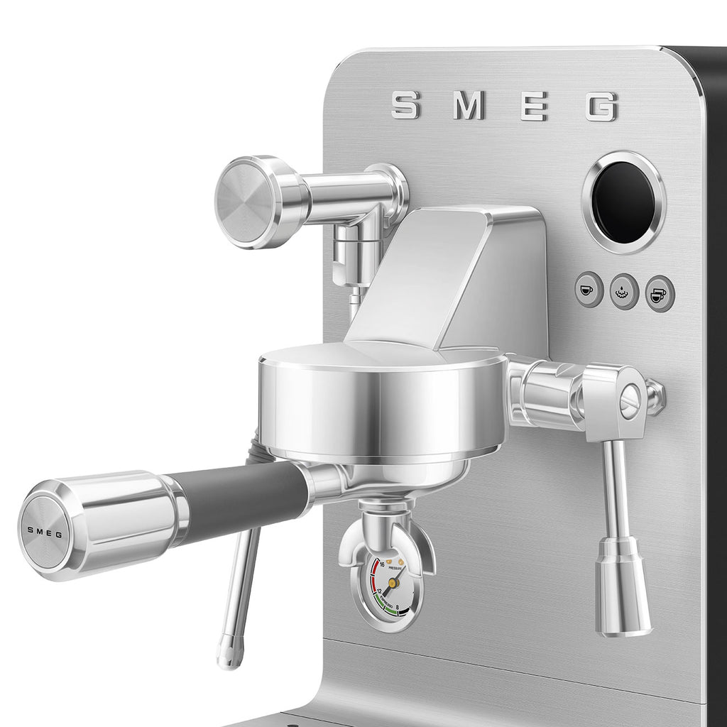 SMEG Mini Pro Manual Espresso Coffee Machine (Black Matte)