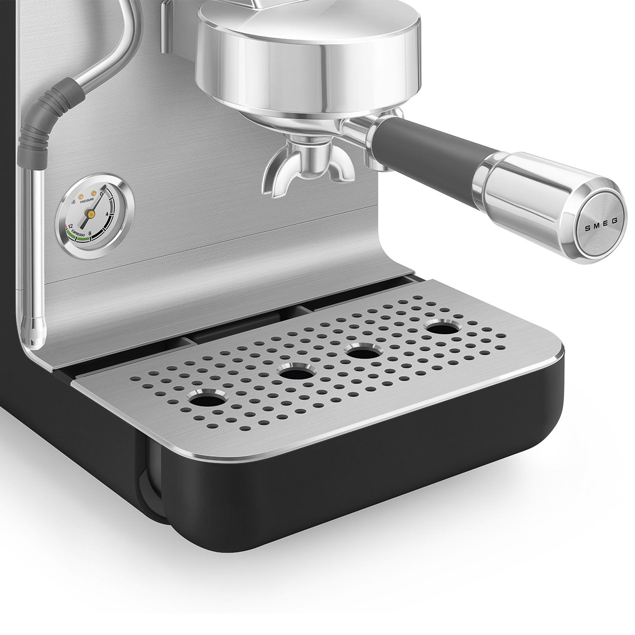 SMEG Mini Pro Manual Espresso Coffee Machine (Black Matte)