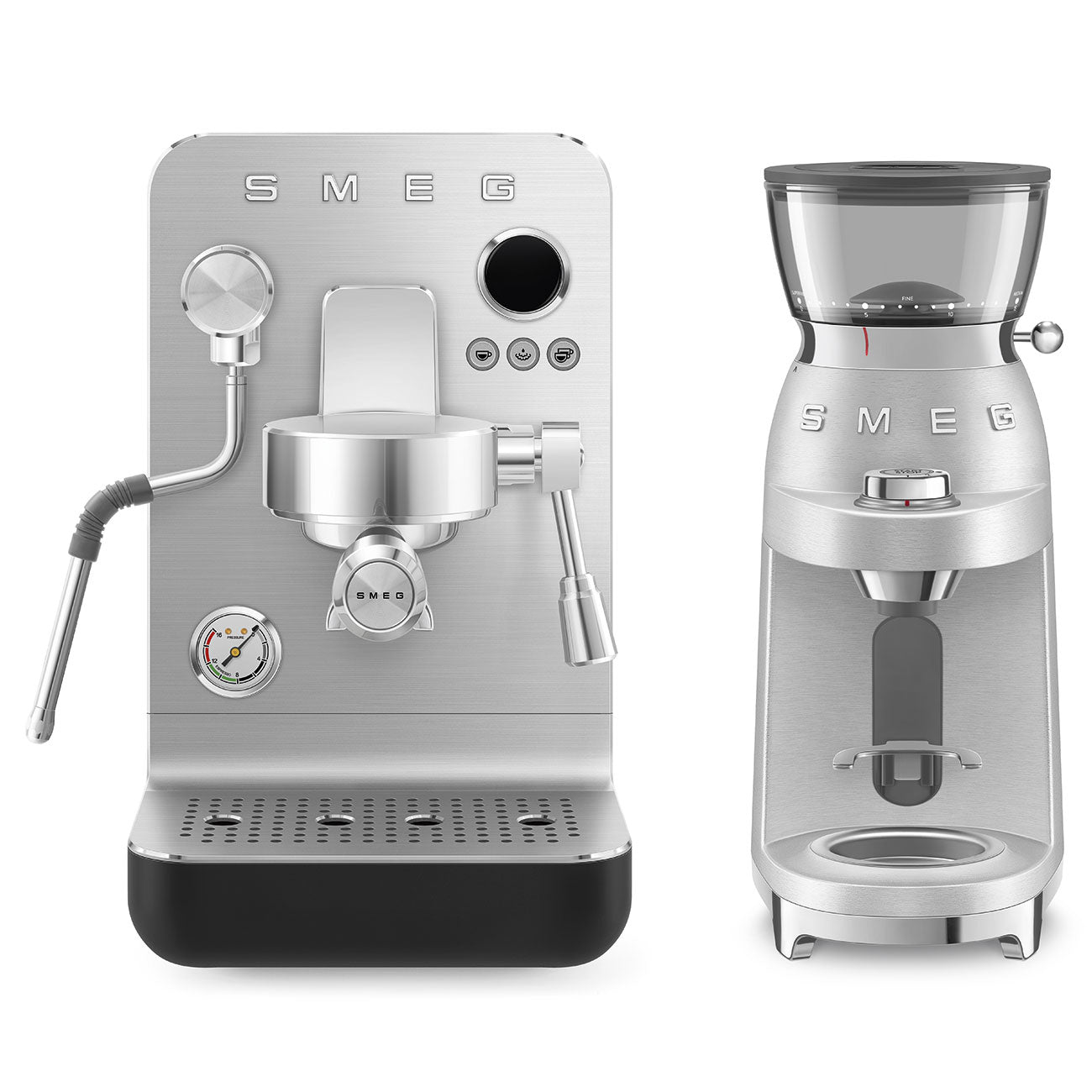 SMEG Mini Pro Manual Espresso Coffee Machine (Black Matte)